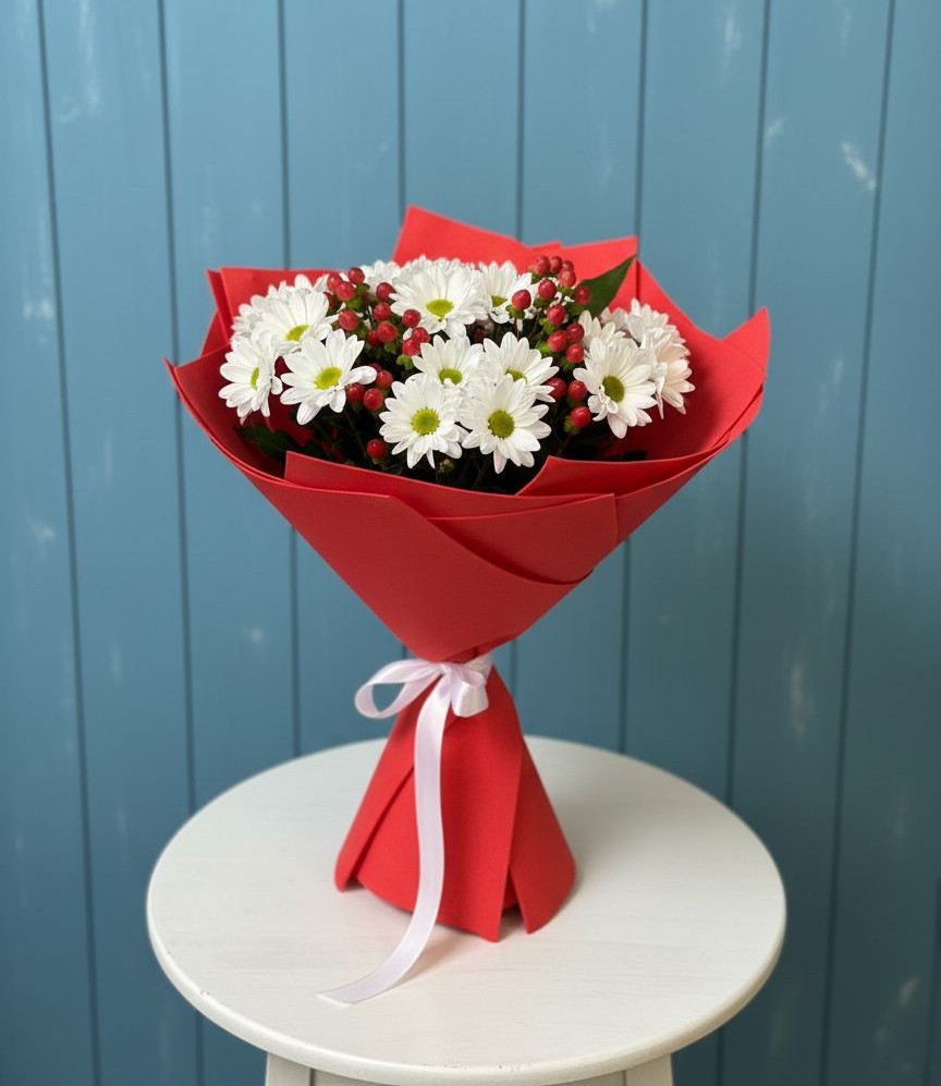 Букет цветов из: Хризантемы в Городище Пензенской области