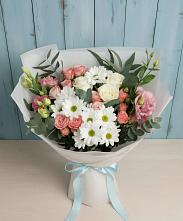 Букет цветов из:  Розы, Лизиантусы и Хризантемы #REPLACE_PRED# Городище Пензенской области