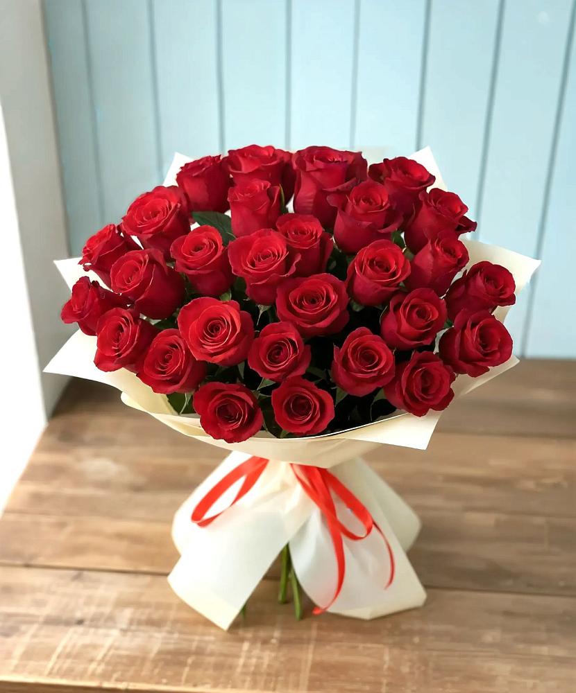 Букет 29 Красных роз в Городище Пензенской области