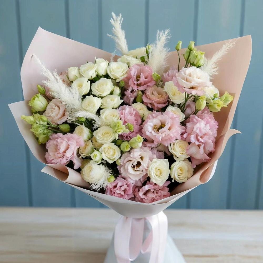 Букет цветов из: Альстромерии и Розы в Городище Пензенской области