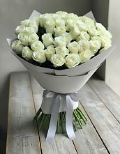 Букет 35 Белых роз в Городище Пензенской области