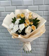 Букет цветов из:  Розы и Хризантемы в Городище Пензенской области