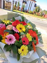 Букет цветов из:  Герберы #REPLACE_PRED# Городище Пензенской области
