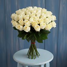 Букет 51 Белая роза Эдлесс Лав #REPLACE_PRED# Городище Пензенской области
