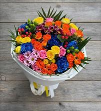 Букет цветов из:  Розы и Хризантемы в Городище Пензенской области