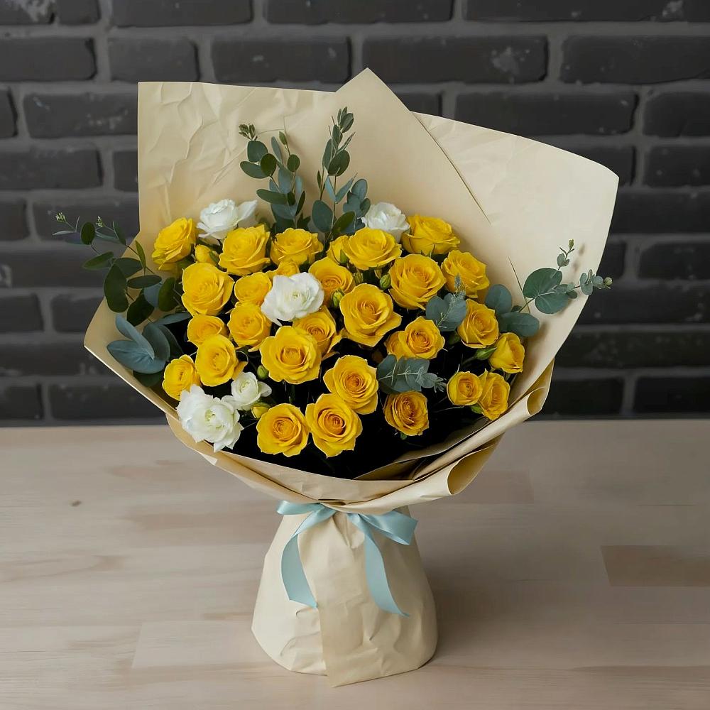 Букет цветов из: Розы в Городище Пензенской области