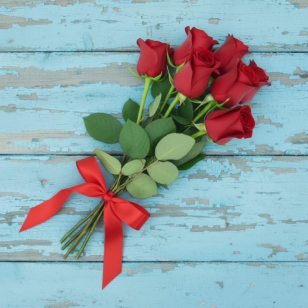 Букет Красные розы в Городище Пензенской области