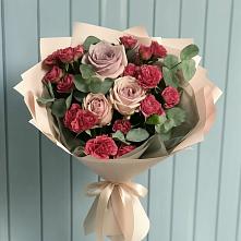 Букет цветов из:  Гвоздики и Розы в Городище Пензенской области