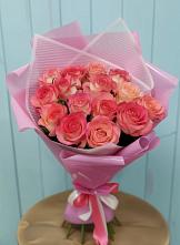 Букет 15 Розовых роз Равель #REPLACE_PRED# Городище Пензенской области